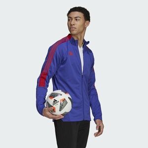 adidas Men's Soccer Tiro Primeblue Track Jacket Purple Size S (GN5750)